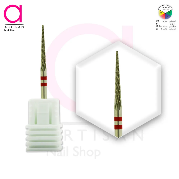 تصویر  سر سوهان الماسه ناخن دورگیری میخی نوار 2تایی قرمز ویلسون Willson