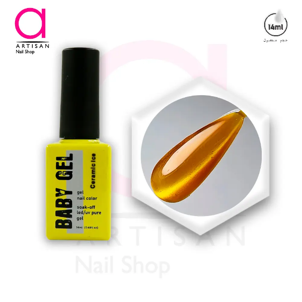تصویر  لاک ژل آیس سرامیکی کد 4 بیبی ژل Baby Gel