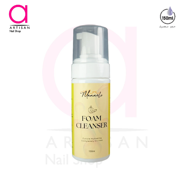 تصویر  کلینزر فومی کاشت ناخن 150 میل مانلی Manneli