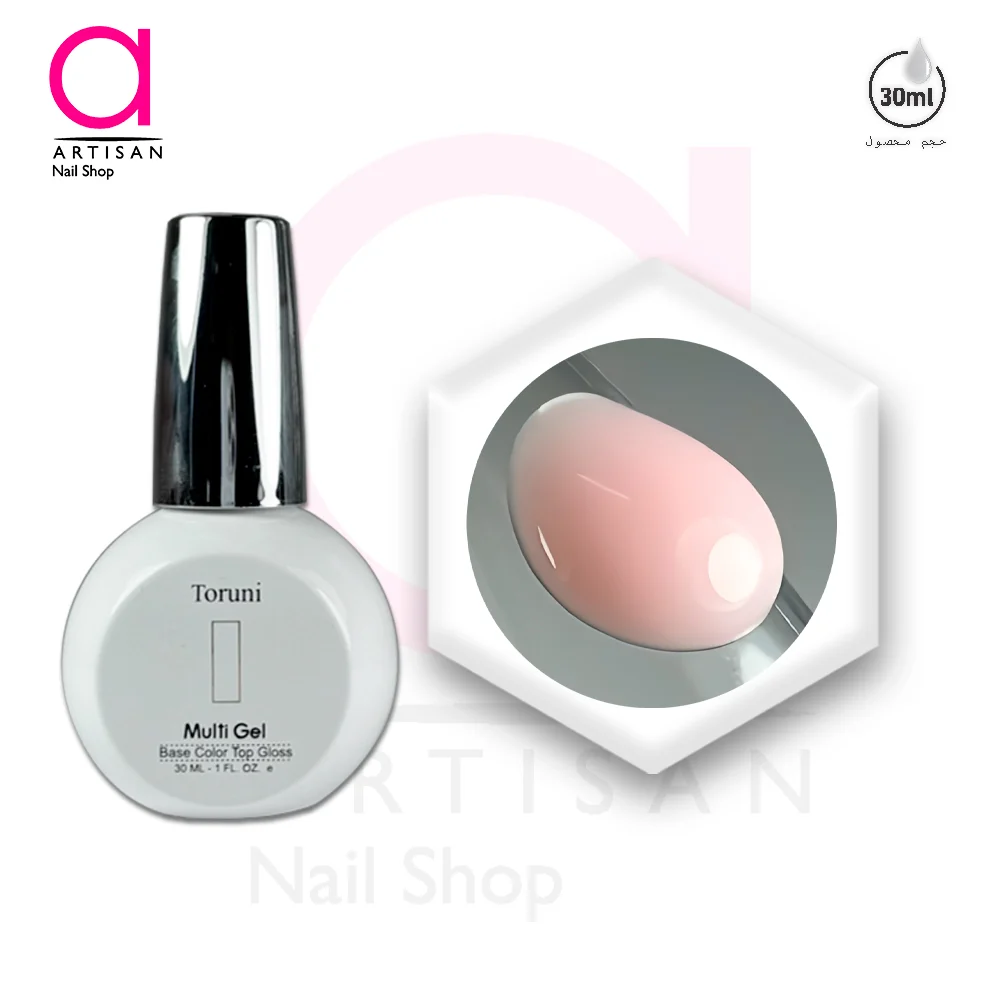تصویر   رابر بیس(لمینت)کاشت ناخن کد 5 مولتی ژل Multi Gel