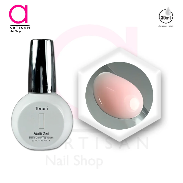 تصویر   رابر بیس(لمینت)کاشت ناخن کد 5 مولتی ژل Multi Gel