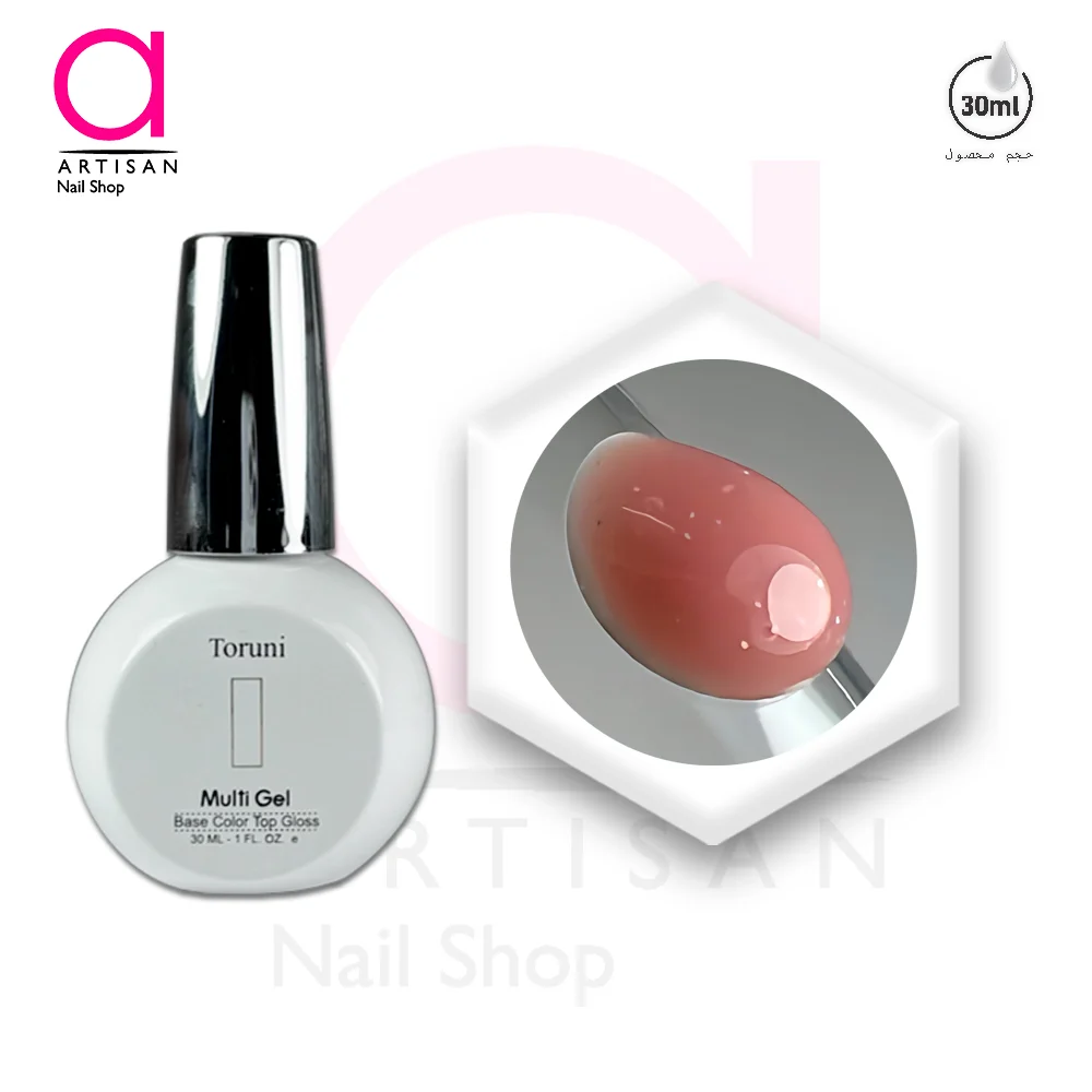 تصویر   رابر بیس(لمینت)کاشت ناخن کد 6 مولتی ژل Multi Gel