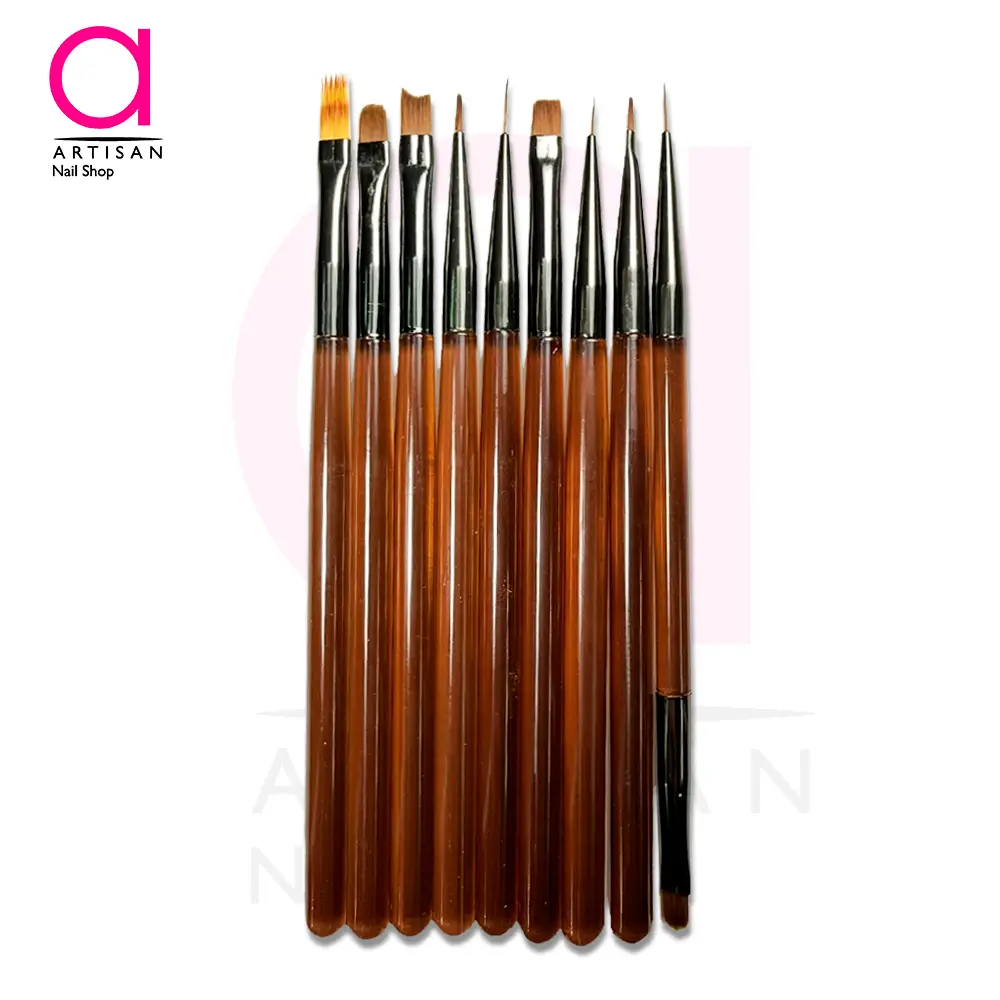 تصویر  ست قلم طراحی ناخن 9 عددی