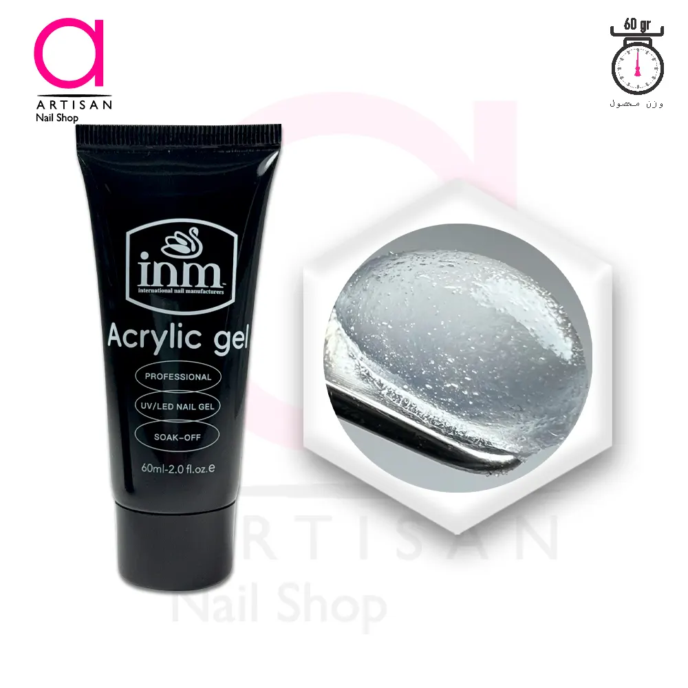 تصویر  پلی ژل (اکریلیک) کاشت ناخن کد 1 آی ان ام Inm