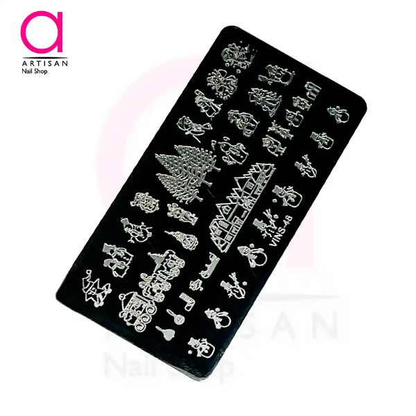 تصویر  شابلون (صفحه مهر) طراحی ناخن کد 48