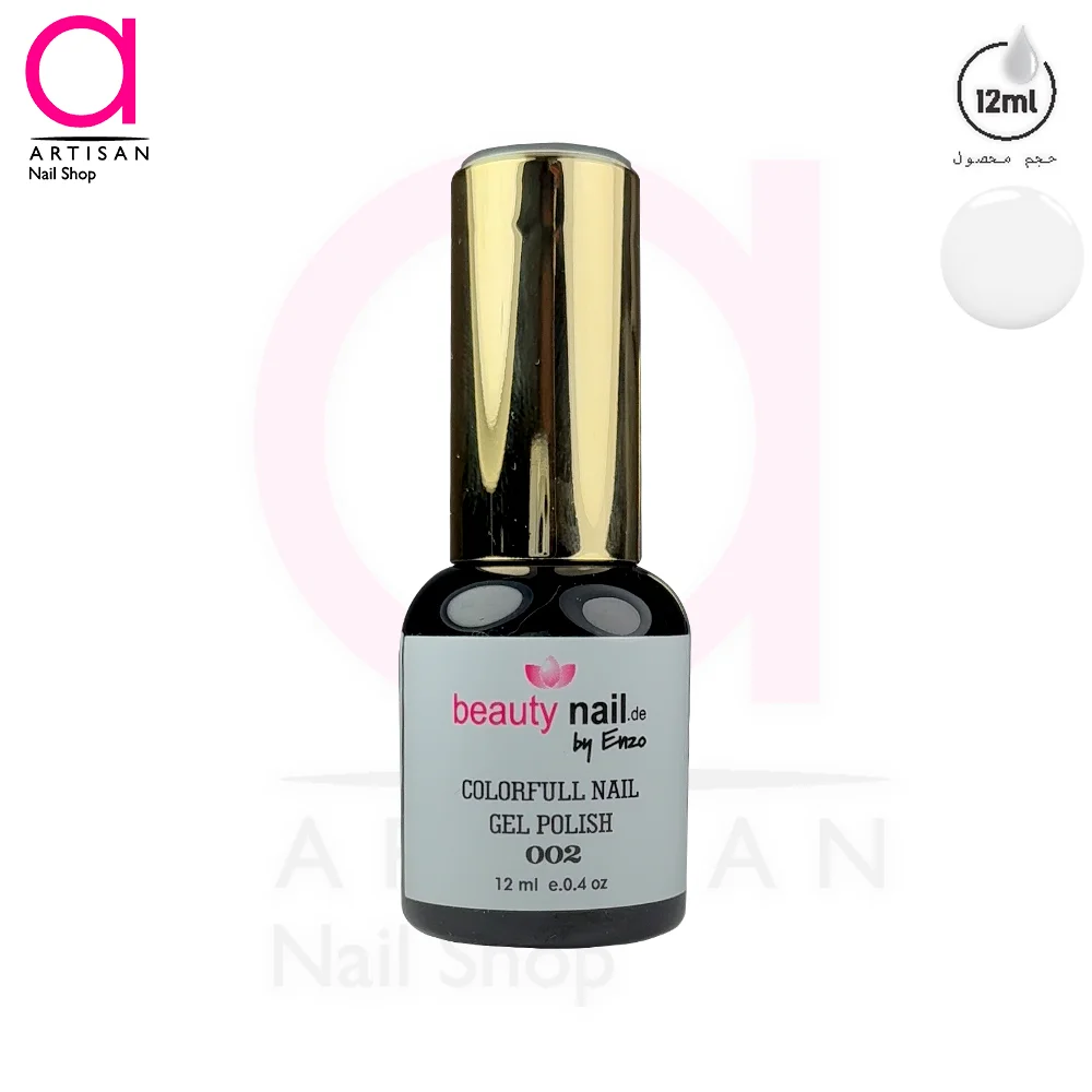 تصویر  لاک ژل سفید 12 میل بیوتی نیل beauty nail