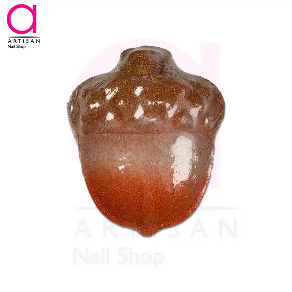 تصویر  کوکتل پدیکور طرح بلوط