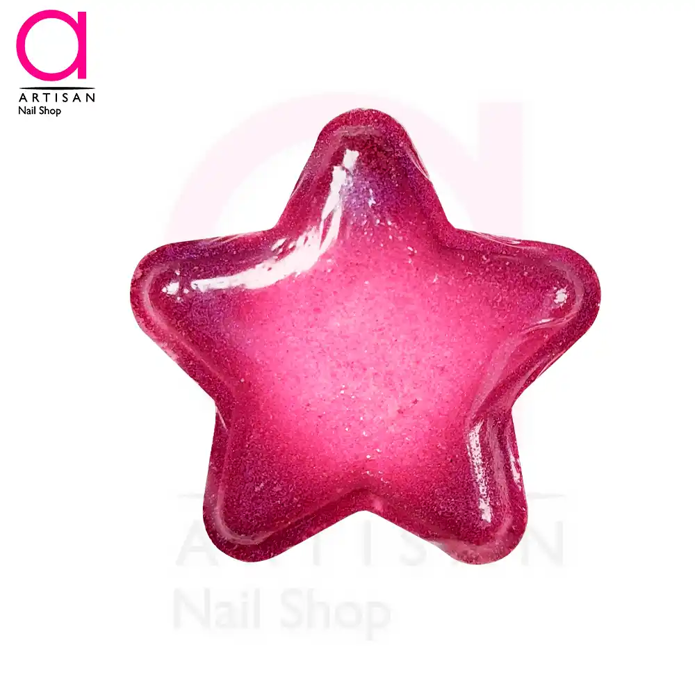 تصویر  کوکتل پدیکور طرح ستاره