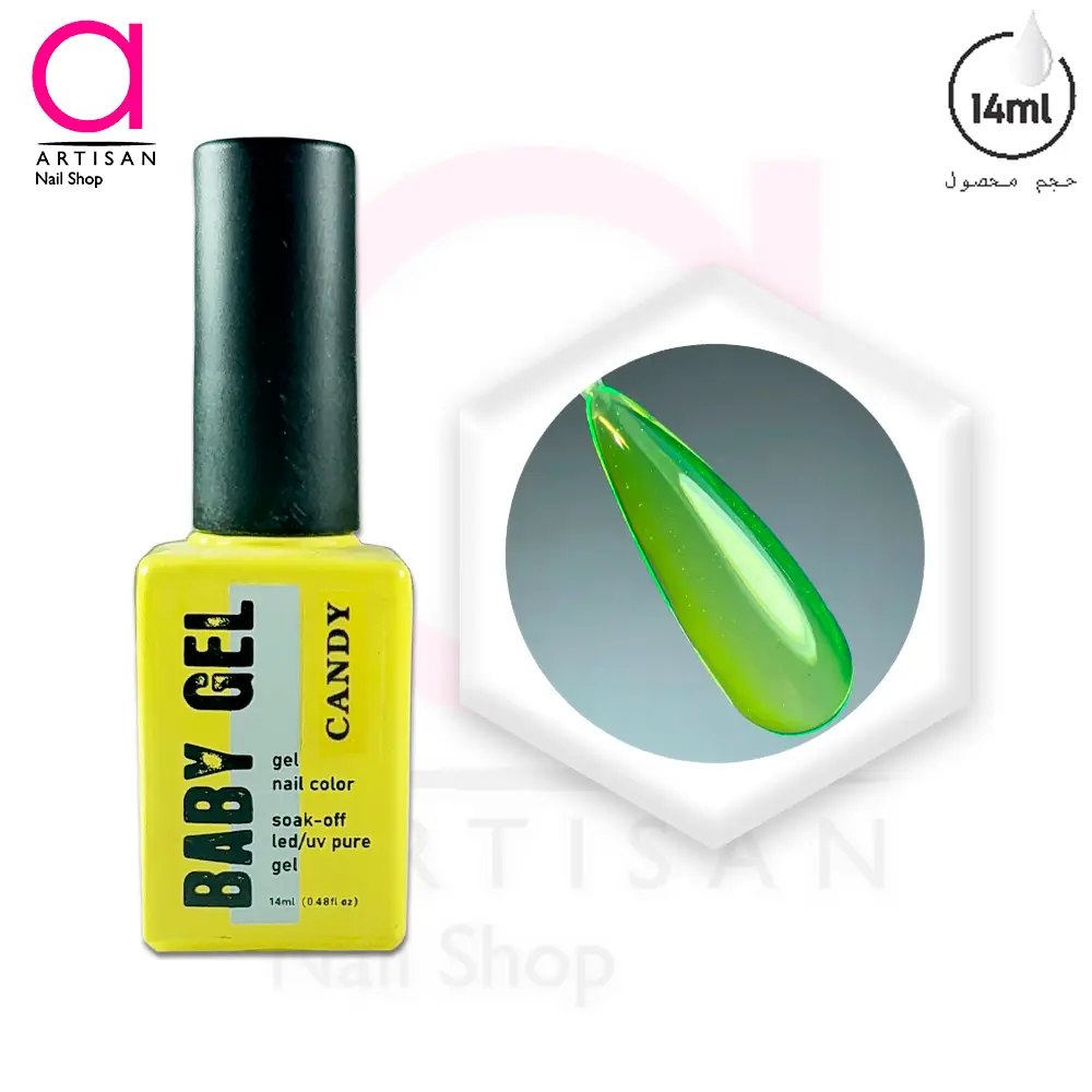 تصویر  لاک ژل آبنباتی کد 2 بیبی ژل Baby Gel