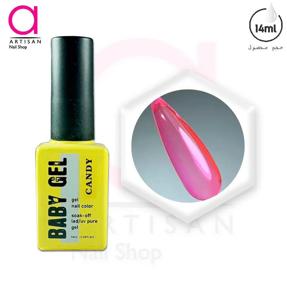 تصویر  لاک ژل آبنباتی کد 3 بیبی ژل Baby Gel