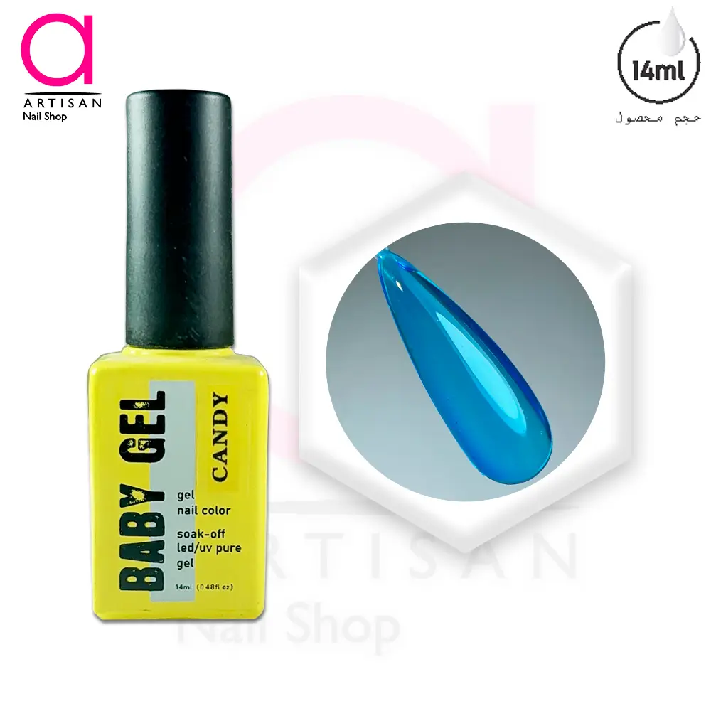 تصویر  لاک ژل آبنباتی کد 6 بیبی ژل Baby Gel