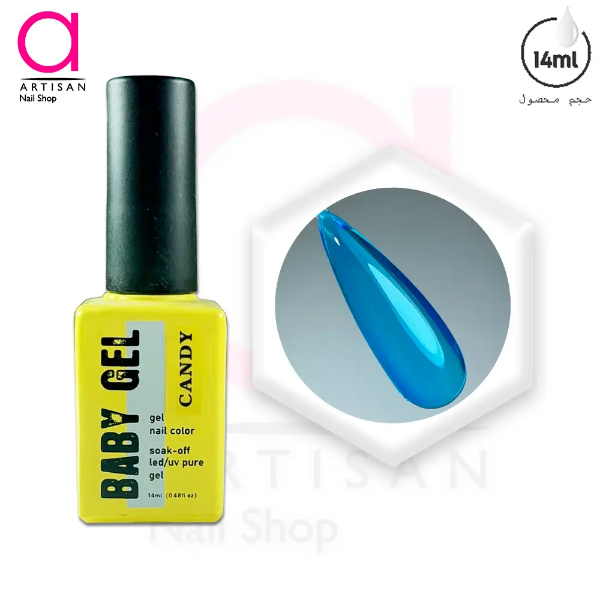 تصویر  لاک ژل آبنباتی کد 6 بیبی ژل Baby Gel