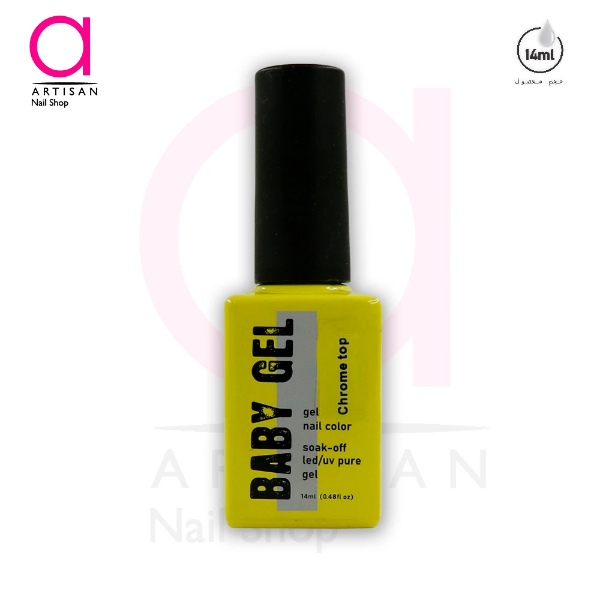 تصویر  تاپ ژل سوپر کروم کاشت ناخن بیبی ژل Baby Gel