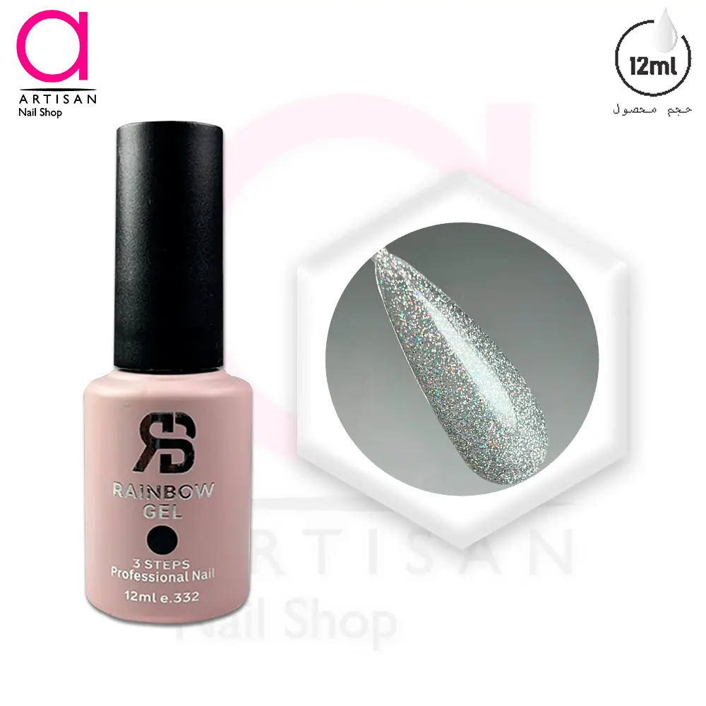 تصویر  لاک ژل دیسکو دیاموند کد 182 رینبو Rainbow