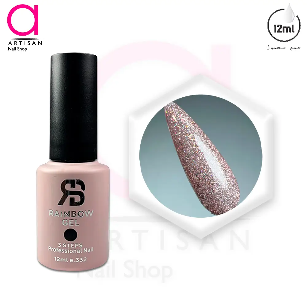 تصویر  لاک ژل دیسکو دیاموند کد 281 رینبو Rainbow
