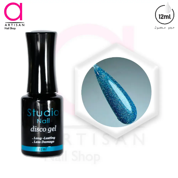 تصویر  لاک ژل دیسکو کد 8 استودیو Studio