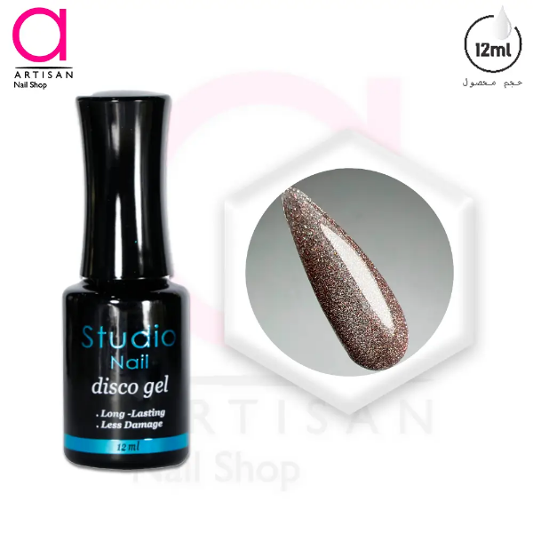 تصویر  لاک ژل دیسکو کد 12 استودیو Studio