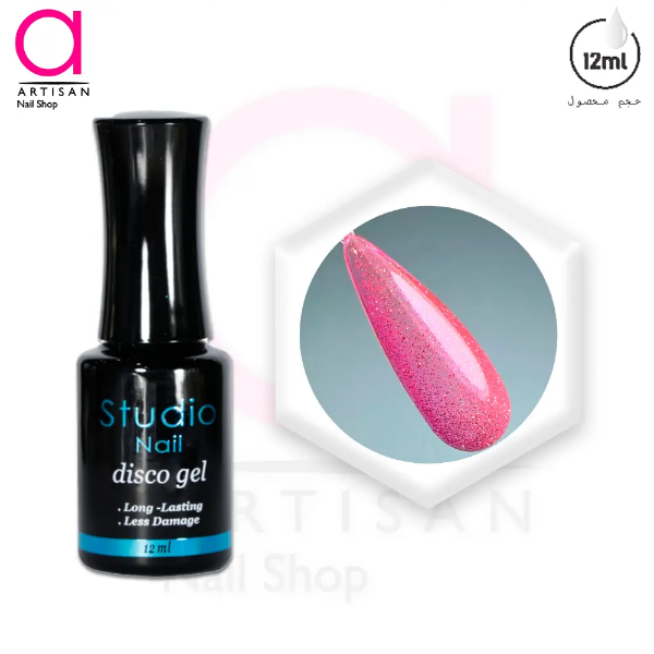 تصویر  لاک ژل دیسکو کد 18 استودیو Studio