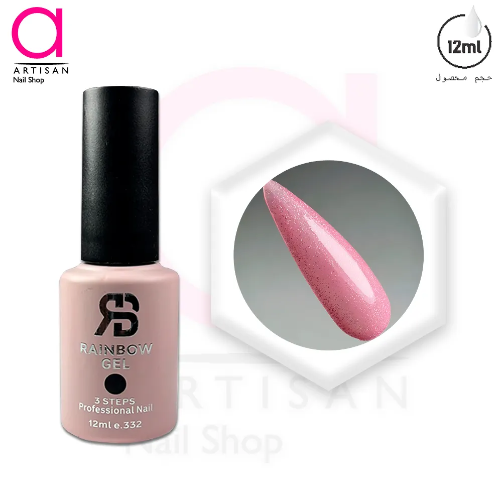 تصویر  لاک ژل نوود شاین کد 296 رینبو Rainbow