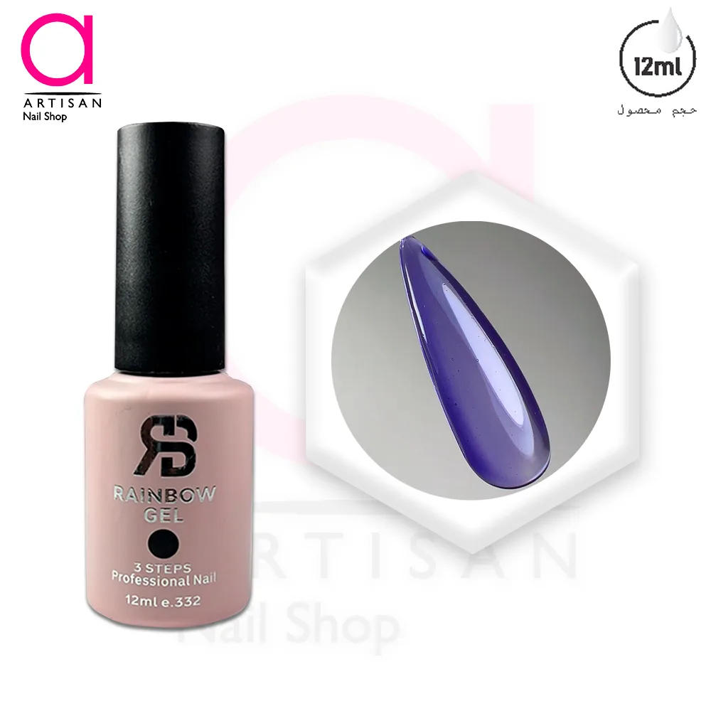 تصویر  لاک ژل آبنباتی کد 74 رینبو Rainbow