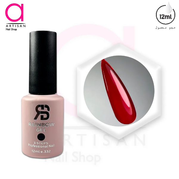 تصویر  لاک ژل آبنباتی کد 323 رینبو Rainbow