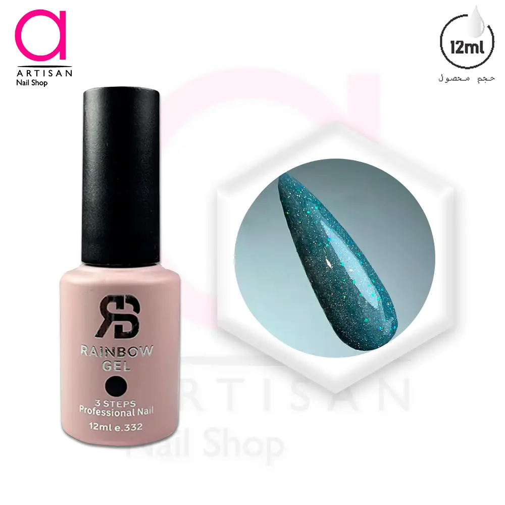 تصویر  لاک ژل دیسکو کد 138 رینبو Rainbow