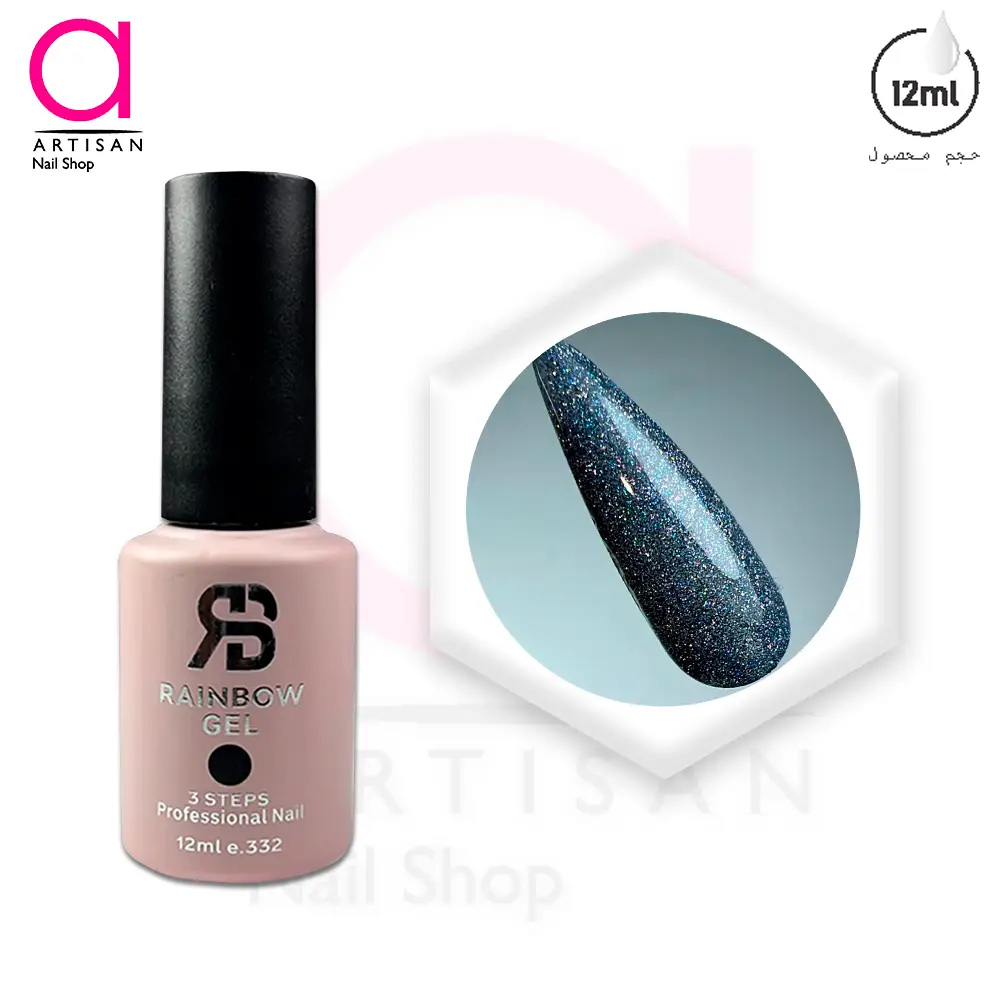 تصویر  لاک ژل دیسکو کد 146 رینبو Rainbow