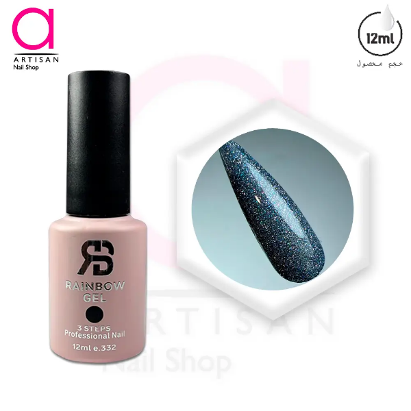 تصویر  لاک ژل دیسکو کد 146 رینبو Rainbow