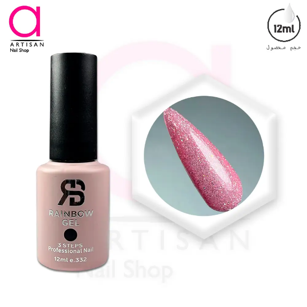 تصویر  لاک ژل دیسکو کد 262 رینبو Rainbow
