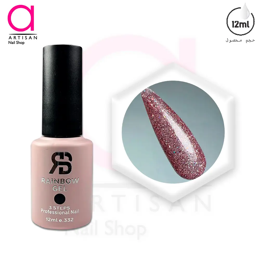 تصویر  لاک ژل دیسکو کد 263 رینبو Rainbow