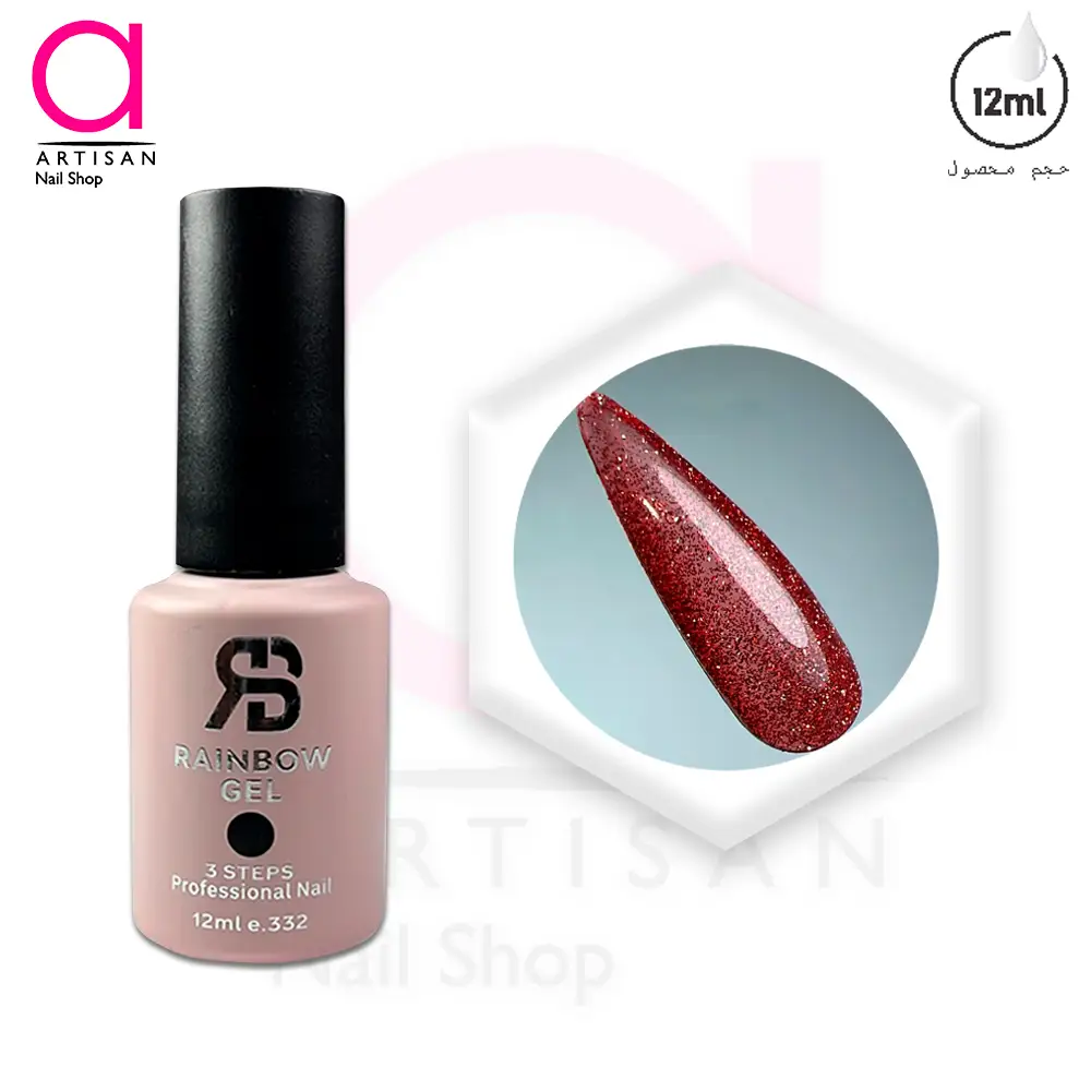تصویر  لاک ژل دیسکو کد 265 رینبو Rainbow