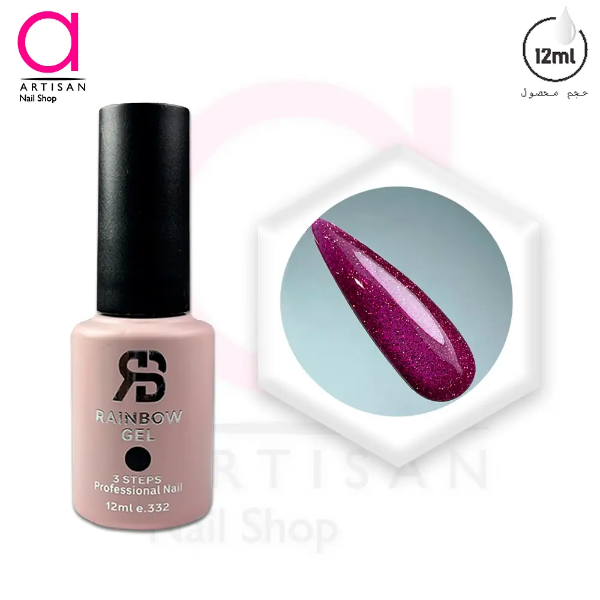 تصویر  لاک ژل دیسکو کد 267 رینبو Rainbow