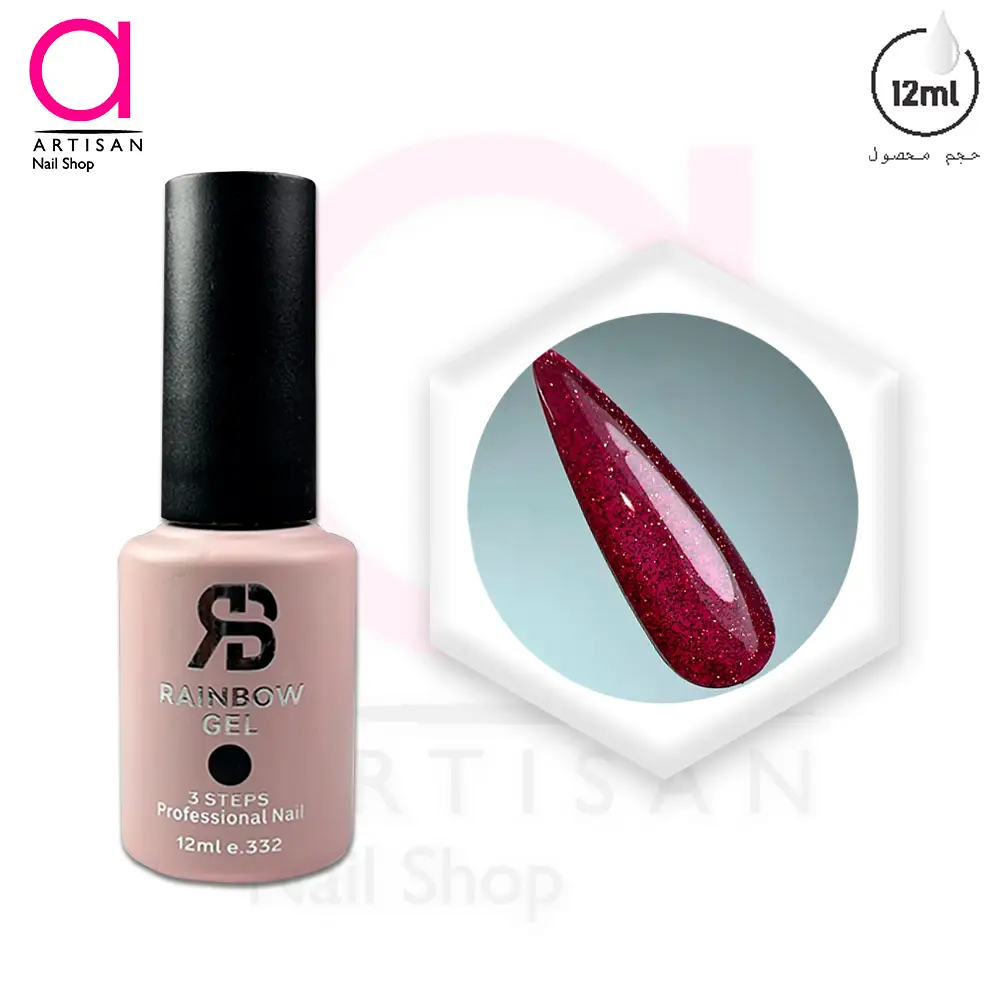 تصویر  لاک ژل دیسکو کد 270 رینبو Rainbow