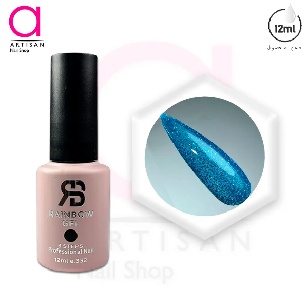تصویر  لاک ژل دیسکو کد 273 رینبو Rainbow