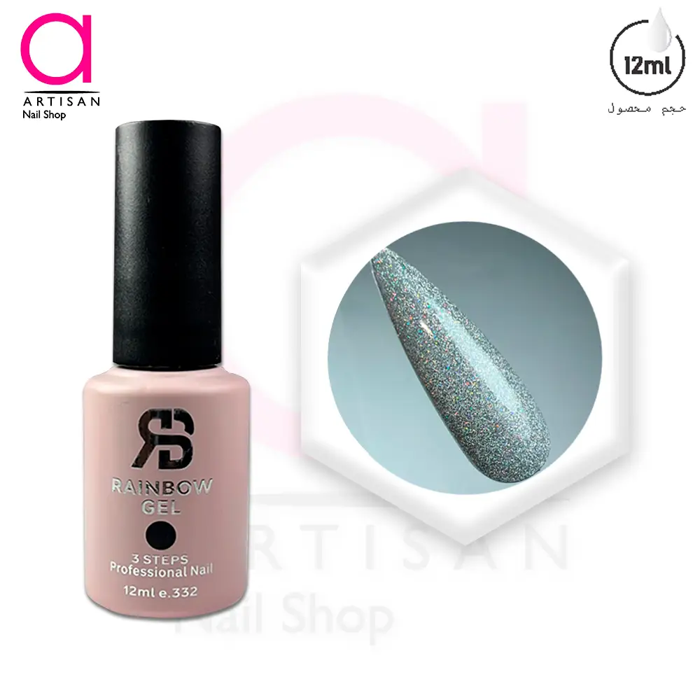 تصویر  لاک ژل دیسکو کد 274 رینبو Rainbow