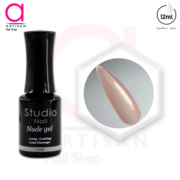 تصویر  لاک ژل بیس نود کد 12 استودیو Studio