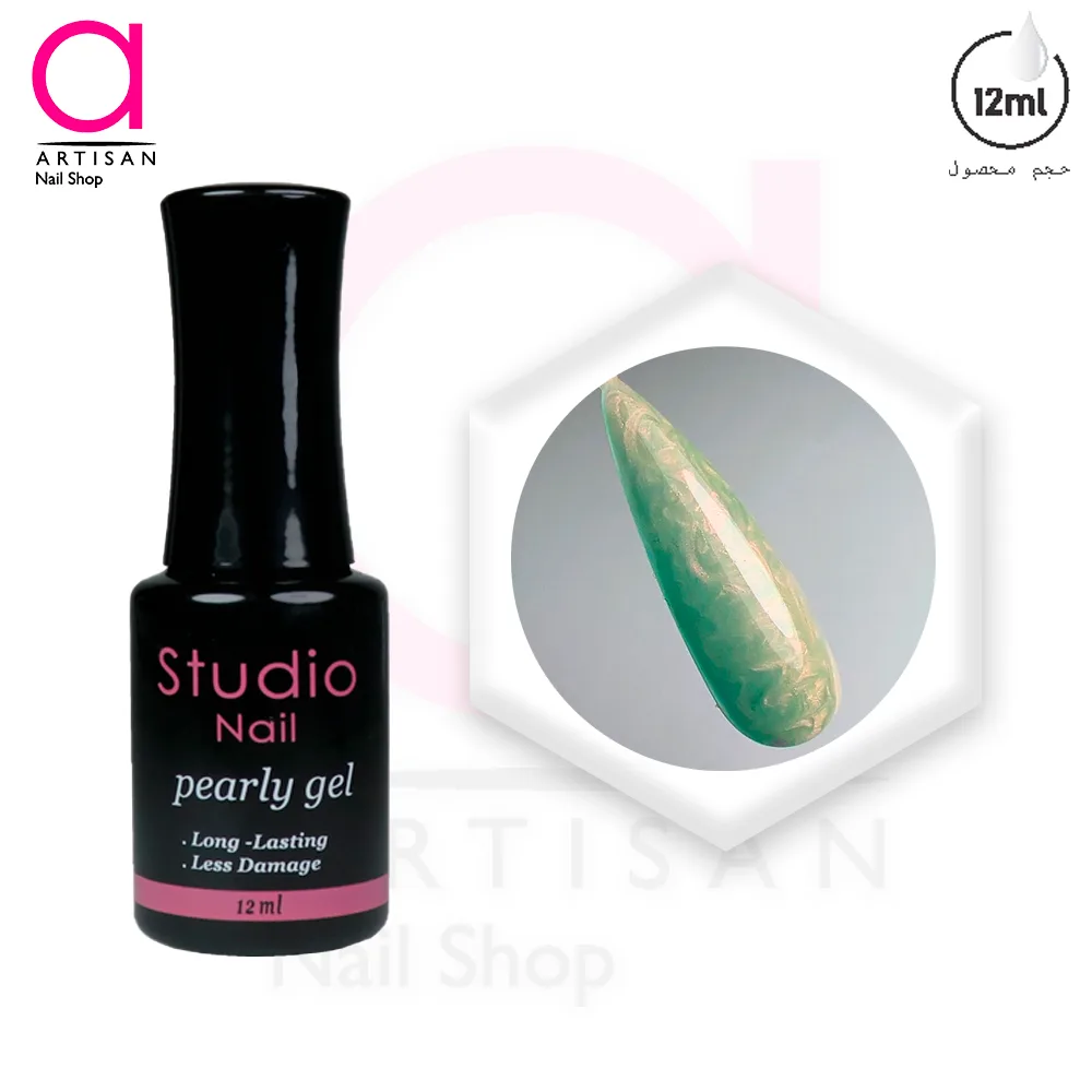 تصویر  لاک ژل مرواریدی کد 10 استودیو Studio
