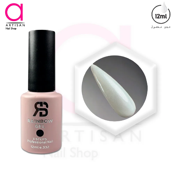 تصویر  لاک ژل بیس فرنچ ساده کد 24 رینبو Rainbow