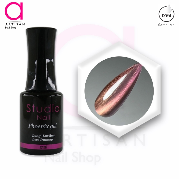 تصویر  لاک ژل آیس سرامیکی فونیکس کد 2 استودیو Studio