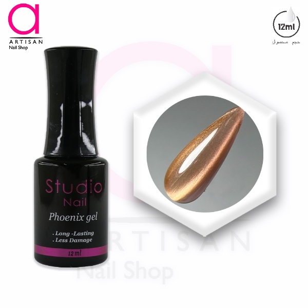 تصویر  لاک ژل آیس سرامیکی فونیکس کد 4 استودیو Studio