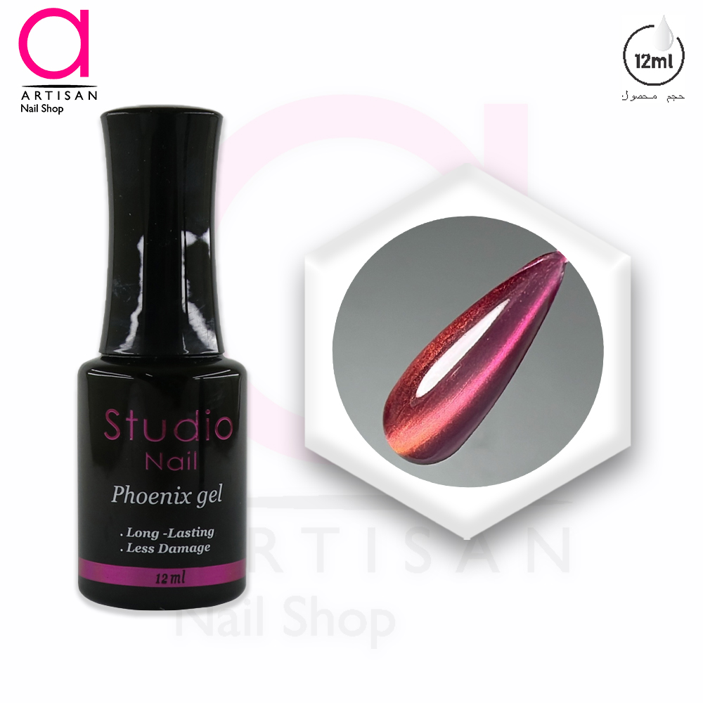 تصویر  لاک ژل آیس سرامیکی فونیکس کد 5 استودیو Studio