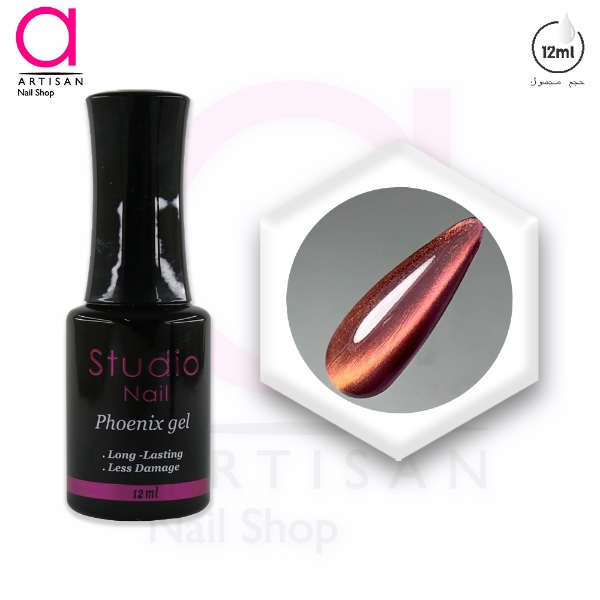 تصویر  لاک ژل آیس سرامیکی فونیکس کد 8 استودیو Studio