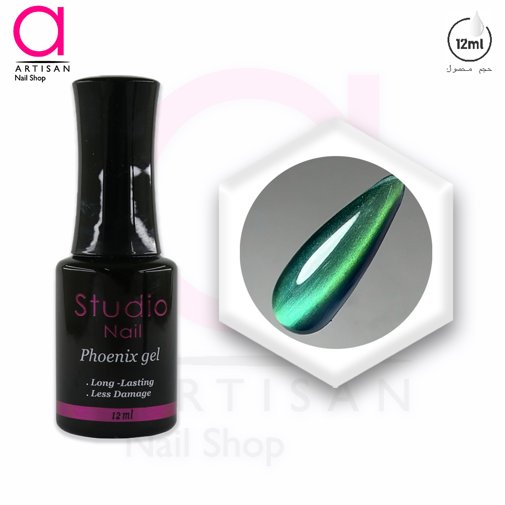 تصویر  لاک ژل آیس سرامیکی فونیکس کد 7 استودیو Studio