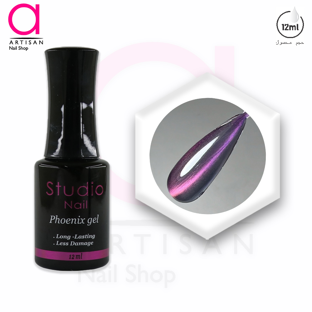 تصویر  لاک ژل آیس سرامیکی فونیکس کد 6 استودیو Studio