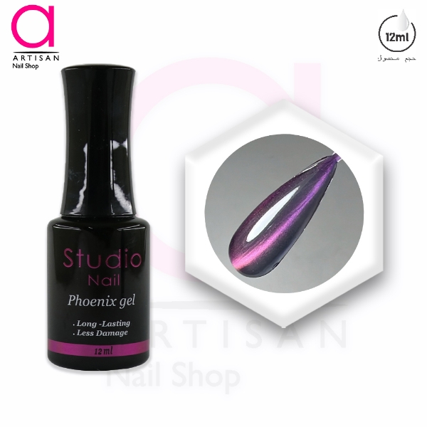 تصویر  لاک ژل آیس سرامیکی فونیکس کد 6 استودیو Studio