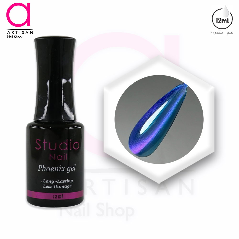 تصویر  لاک ژل آیس سرامیکی فونیکس کد 10 استودیو Studio