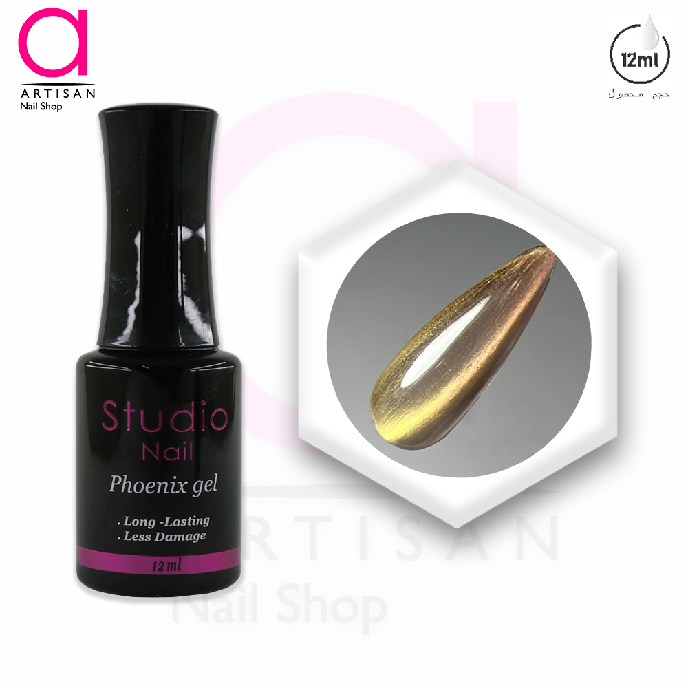 تصویر  لاک ژل آیس سرامیکی فونیکس کد 3 استودیو Studio