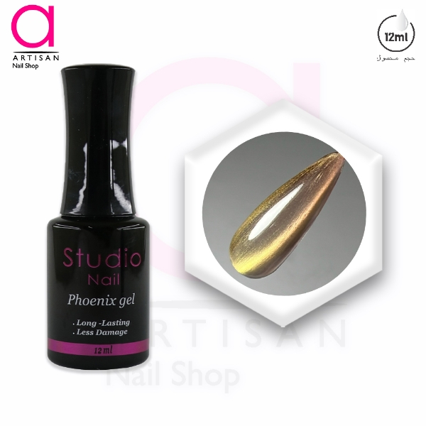 تصویر  لاک ژل آیس سرامیکی فونیکس کد 3 استودیو Studio