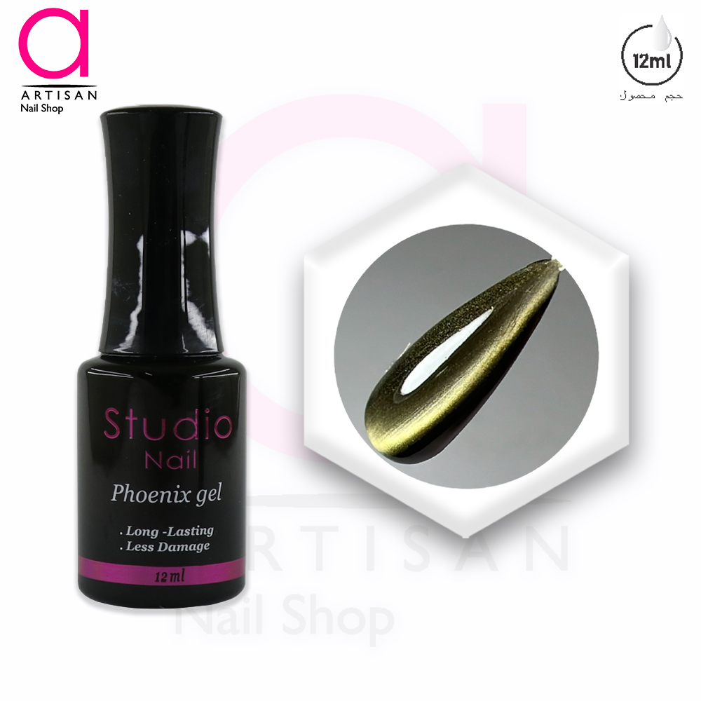تصویر  لاک ژل آیس سرامیکی فونیکس کد 13 استودیو Studio