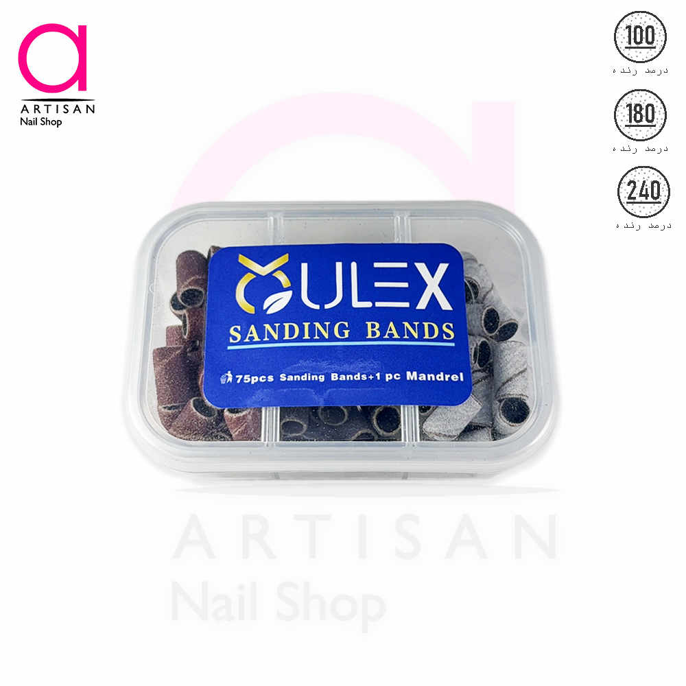 تصویر  سمباده کاغذی میکس 75 تایی 100/120/240 QULEX